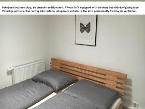 Llit o llits en una habitació de Mikulov Inn - hotel Zeme