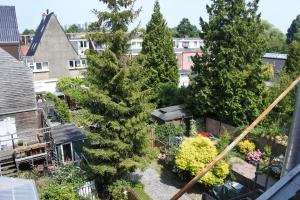 an aerial view of a garden with trees at Sleep Inn Amsterdam in Amsterdam