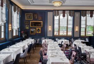 Hotel Walther - Relais & Châteaux餐厅或其他用餐的地方