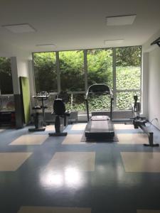 Fitness centrum a/nebo fitness zařízení v ubytování Lux apartament Poznań, ul. Mostowa 19 D/5