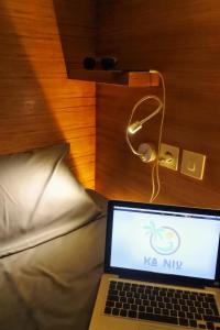 TV a/nebo společenská místnost v ubytování Kaniu Capsule Hostel