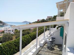 a view from the balcony of a house at STELLA MARINA in Panteli