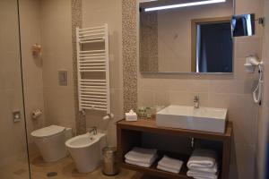 Koupelna v ubytování Hotel Commercio
