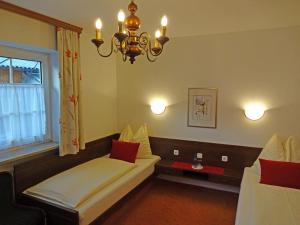 Tempat tidur dalam kamar di Hotel Schlair