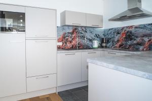Kuchyň nebo kuchyňský kout v ubytování Alpenzeit