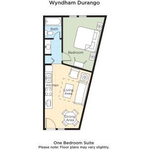 Půdorys ubytování Club Wyndham Durango