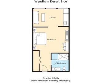 Půdorys ubytování Club Wyndham Desert Blue