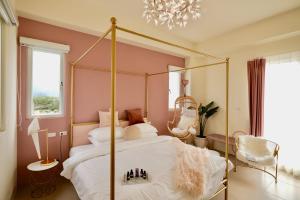 Voodi või voodid majutusasutuse Burano Yellow Villa toas