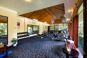 Fitness centrum a/nebo fitness zařízení v ubytování Nui Thom Ecolodge