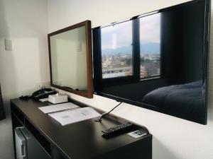 TV a/nebo společenská místnost v ubytování Hotel Tetora Kyoto Station