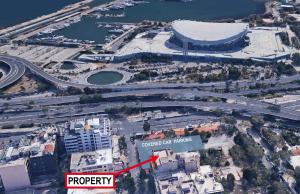 Nespecifikovaný výhled na destinaci Pireus nebo výhled na město při pohledu z apartmánu