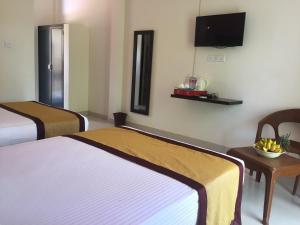 TV a/nebo společenská místnost v ubytování Organic Garden Resort Sigiriya