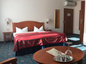 Ένα ή περισσότερα κρεβάτια σε δωμάτιο στο Hotel Johannishof
