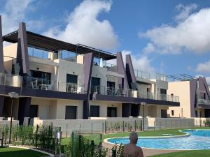 Bazén v ubytování Casa Higuericas- Penthouse Beach - Torre de la Horadada nebo v jeho okolí