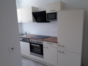Kuchyňa alebo kuchynka v ubytovaní Appartements Bleistattblick
