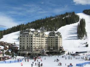 Summit Hotel at Big Sky Resort during the winter