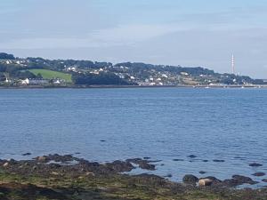 a large body of water with a town in the background at Teach na Coille B&B in Midleton