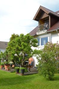 a house with a yard with plants at Ferienhaus Luzia in Darscheid