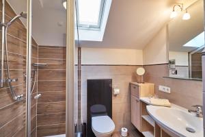 Koupelna v ubytování Haus Talblick
