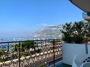 a balcony with a view of the ocean at B&b Don Giovanni in Maiori