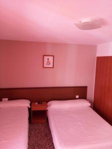 Postel nebo postele na pokoji v ubytování Hotel Iris