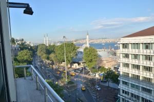 Nespecifikovaný výhled na destinaci Istanbul nebo výhled na město při pohledu z hotelu
