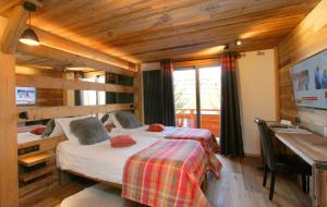 Postel nebo postele na pokoji v ubytování Hotel Cote Brune