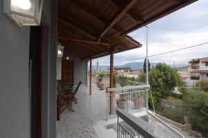 Balkón alebo terasa v ubytovaní Tassos Rooms