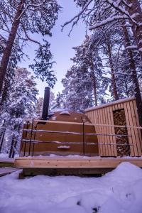 GLØD Aurora Canvas Dome v zimě