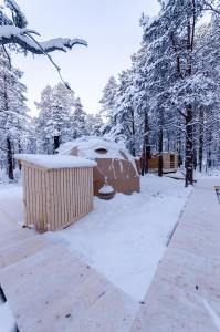 GLØD Aurora Canvas Dome v zimě