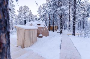 GLØD Aurora Canvas Dome v zimě