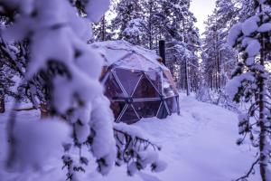 GLØD Aurora Canvas Dome v zimě