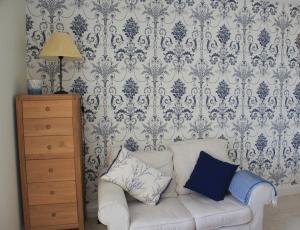 Uma área de estar em The Burrows Bed and Breakfast