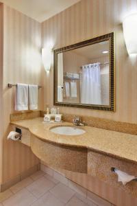 Kamar mandi di Holiday Inn Express Delano Highway 99, an IHG Hotel