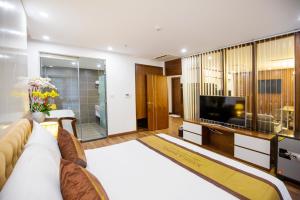 Μια τηλεόραση ή/και κέντρο ψυχαγωγίας στο Nagila Boutique Hotel