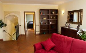 Posezení v ubytování B&B Le Torrette