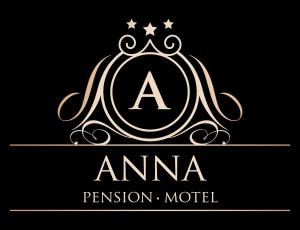 een letter een logo met een ster op een zwarte achtergrond bij Pension Motel Anna in Lenora