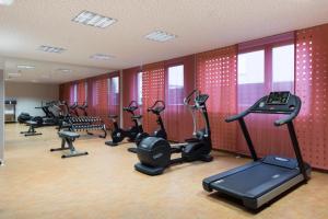 Fitness centrum a/nebo fitness zařízení v ubytování Ringhotel Krone