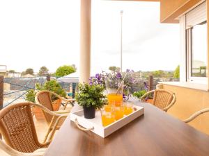 Balkón nebo terasa v ubytování Holiday Home Cap Roig by Interhome
