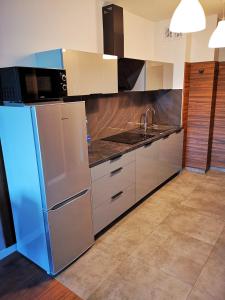 Kuchyňa alebo kuchynka v ubytovaní Apartment Cyprys 1