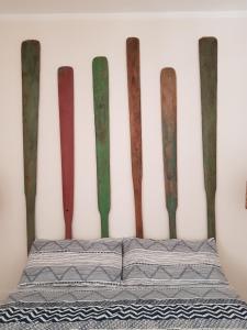 Letto o letti in una camera di B&B Gisira