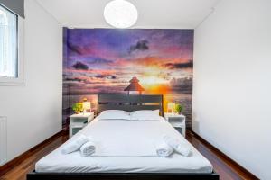 A bed or beds in a room at Spa Villa34 Family resort Renew, Relax, Revitalise
