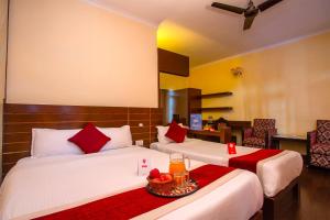 Katil atau katil-katil dalam bilik di Hotel Snowland