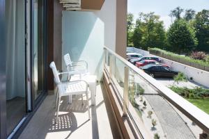 Balkón nebo terasa v ubytování Vila Navona