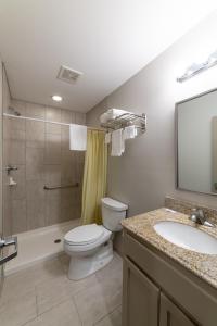 Ένα μπάνιο στο Budget Inn & Suites Baton Rouge