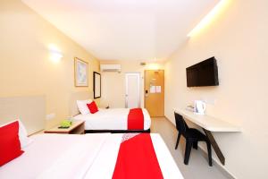 Katil atau katil-katil dalam bilik di Super OYO 635 Seven Days Hotel