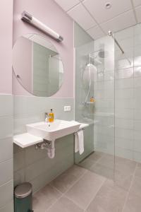 Kylpyhuone majoituspaikassa ODDSSON Hotel