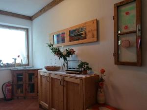 Kuhinja oz. manjša kuhinja v nastanitvi Apart Tiefenbach