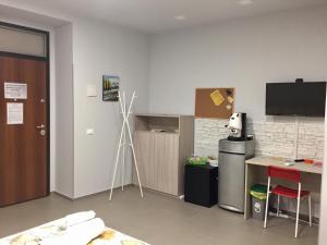 A kitchen or kitchenette at B&B San Francesco di Paola