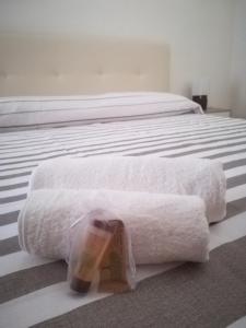 Postel nebo postele na pokoji v ubytování In vacanza a Itri - Casa Ileana